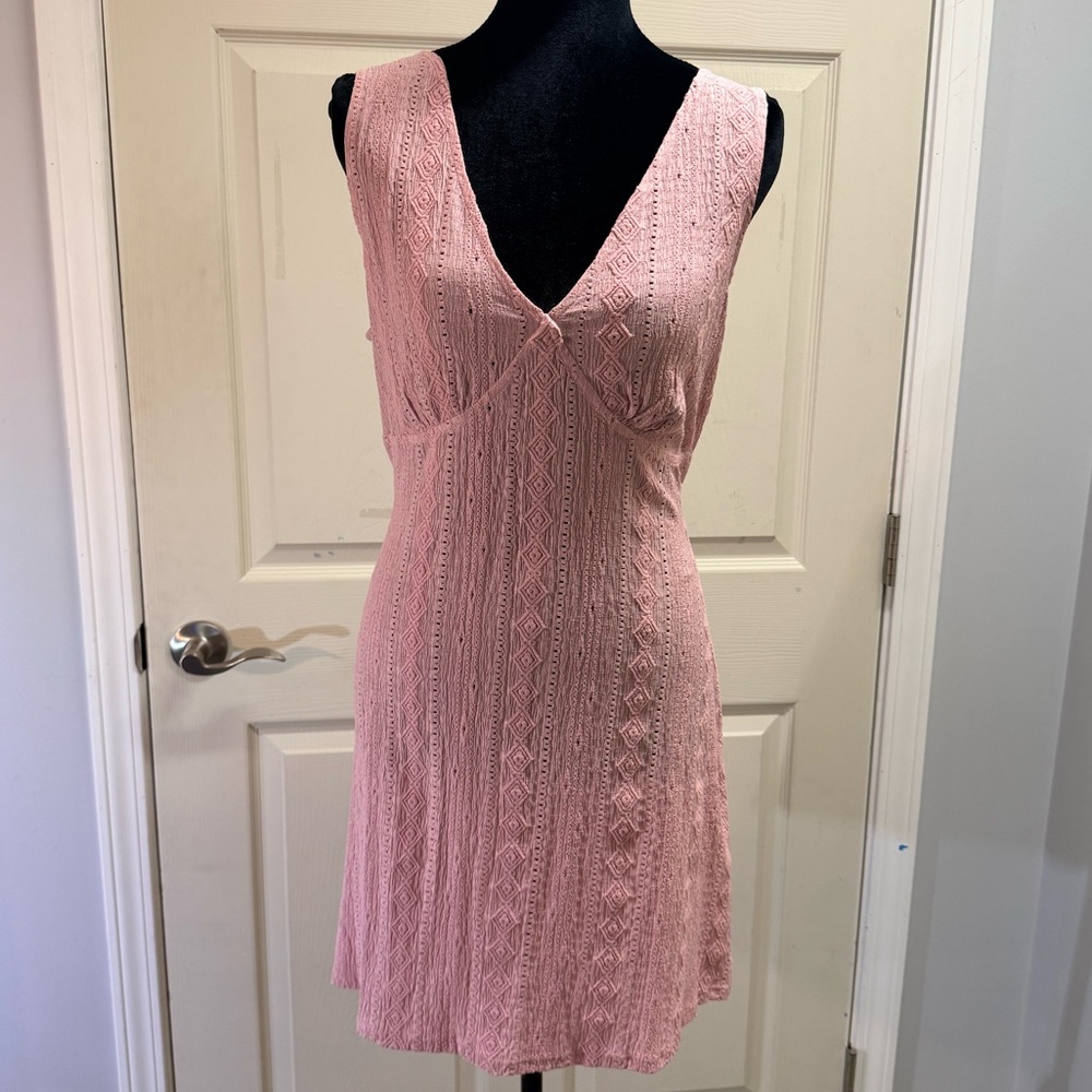 Wild Fable Pink Knit Design Lightweight Dress